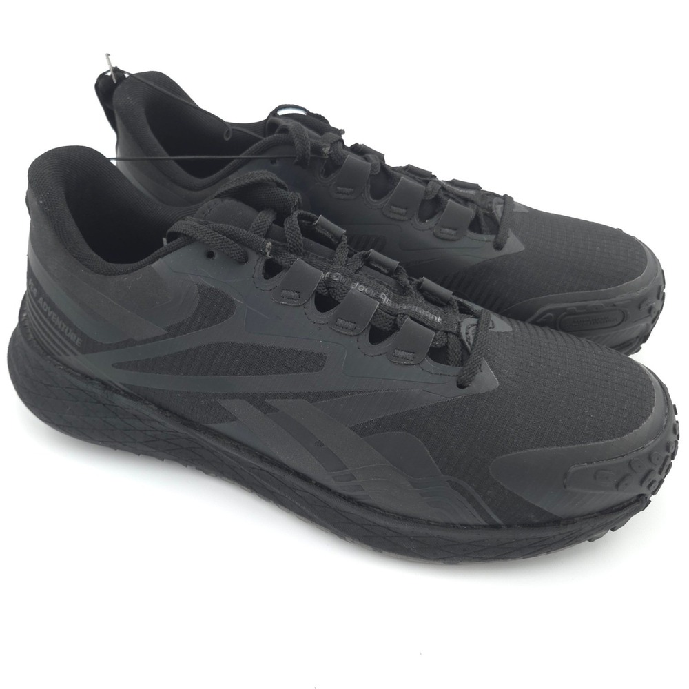Reebok FE4 Adventure Work Shoes Mens 8 Black Composite Toe Slip Resistant NEW